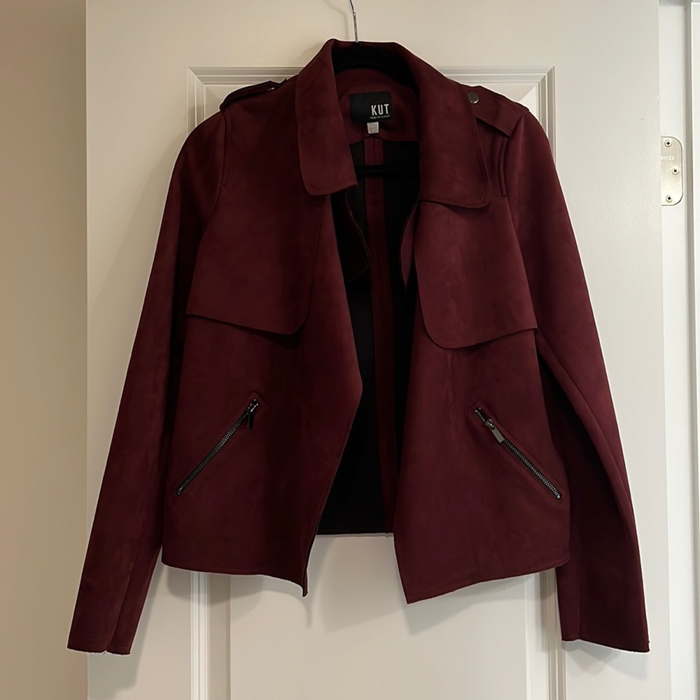 Kut from the Kloth Faux Suede Moto Jacket